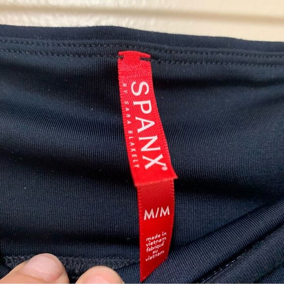 Spanx Navy Blue High-Waisted Ponte Knit  Leggings size medium - Picture 2 of 7